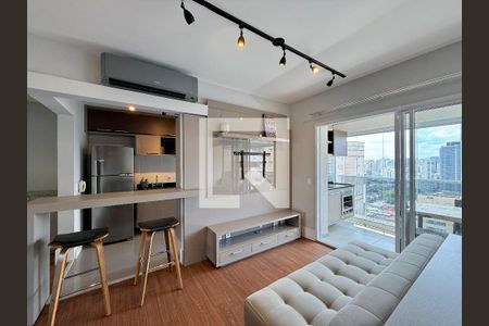 Sala  de kitnet/studio para alugar com 1 quarto, 48m² em Vila Gertrudes, São Paulo