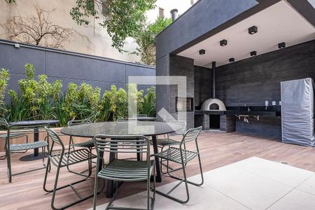 Studio para alugar com 26m², 1 quarto e sem vagaChurrasqueira