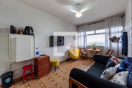 Sala/Quarto de apartamento para alugar com 1 quarto, 33m² em José Menino, Santos