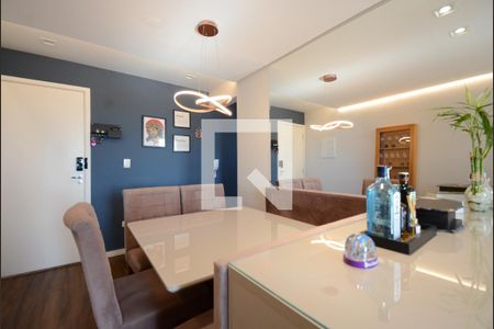Sala de jantar  de apartamento à venda com 2 quartos, 52m² em Baeta Neves, São Bernardo do Campo