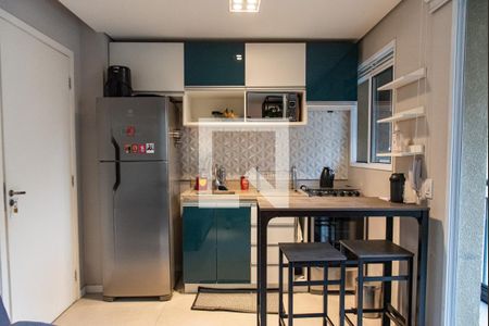 Cozinha de apartamento para alugar com 1 quarto, 28m² em Sé, São Paulo