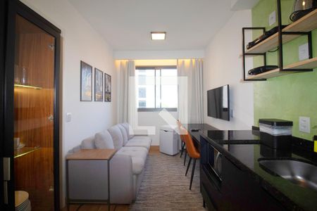 Sala de apartamento para alugar com 1 quarto, 24m² em Pinheiros, São Paulo