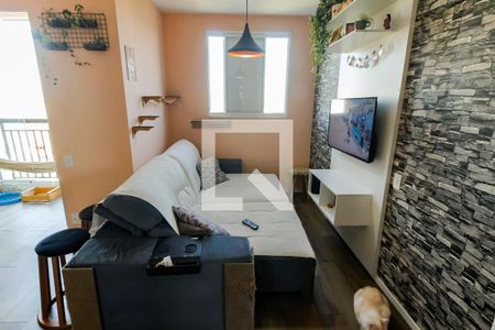 Detalhe Sala de apartamento à venda com 2 quartos, 65m² em Jardim Monte Kemel, São Paulo