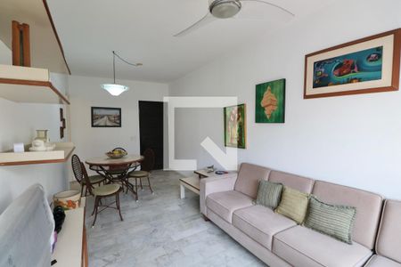Sala de apartamento para alugar com 2 quartos, 82m² em Pitangueiras, Guarujá