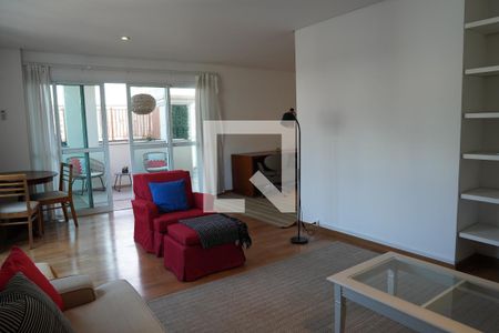 Sala de TV de apartamento para alugar com 2 quartos, 184m² em Jardim Paulista, São Paulo