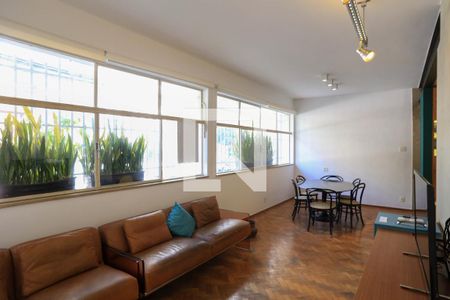 Sala de apartamento para alugar com 3 quartos, 100m² em Funcionários, Belo Horizonte