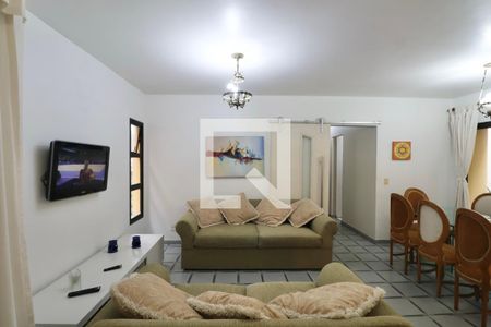 Sala de apartamento para alugar com 3 quartos, 100m² em Loteamento João Batista Julião, Guarujá