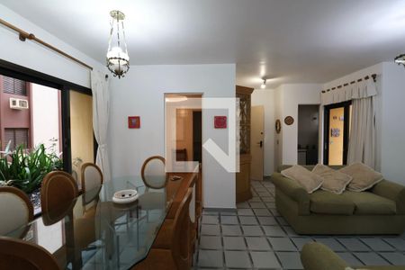 Sala de apartamento para alugar com 3 quartos, 100m² em Loteamento João Batista Julião, Guarujá
