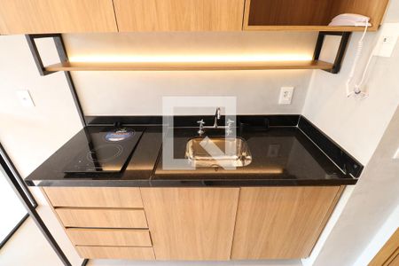 Apartamento para alugar com 28m², 1 quarto e sem vagaDetalhe da cozinha