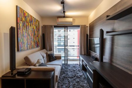 Sala de apartamento para alugar com 1 quarto, 42m² em Vila Nova Conceição, São Paulo