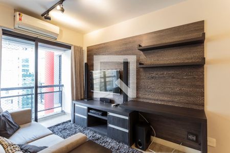 Sala de apartamento para alugar com 1 quarto, 42m² em Vila Nova Conceição, São Paulo