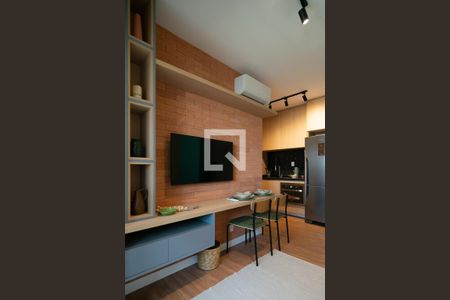 Sala/Cozinha  de apartamento para alugar com 1 quarto, 35m² em Consolação, São Paulo