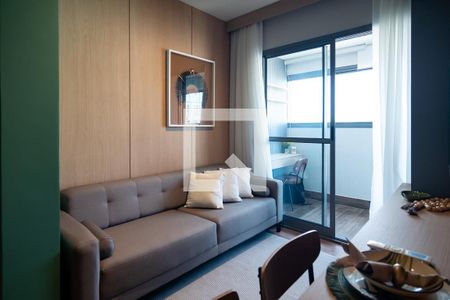 Sala/Cozinha  de apartamento para alugar com 1 quarto, 35m² em Consolação, São Paulo