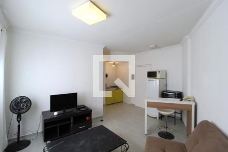 Sala/Cozinha de kitnet/studio à venda com 1 quarto, 37m² em Indianópolis, São Paulo