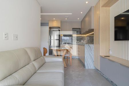 Sala de apartamento para alugar com 1 quarto, 30m² em Indianópolis, São Paulo