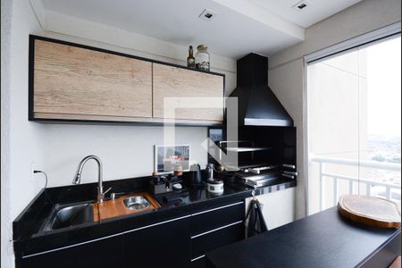 Varanda da Sala - churrasqueira de apartamento para alugar com 3 quartos, 94m² em Centro, São Bernardo do Campo