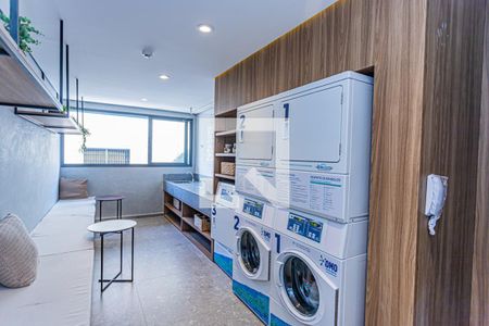 Studio à venda com 26m², 1 quarto e sem vagaLavanderia