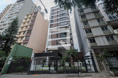 Apartamento para alugar com 35m², 1 quarto e 1 vaga Apartamento para alugar com 35m², 1 quarto e 1 vagaFachada