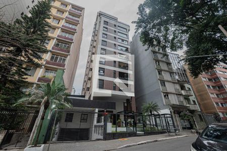 Apartamento para alugar com 35m², 1 quarto e 1 vaga Apartamento para alugar com 35m², 1 quarto e 1 vagaFachada