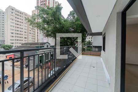 Sacada da Sala/Cozinha de apartamento à venda com 1 quarto, 44m² em Bela Vista, São Paulo