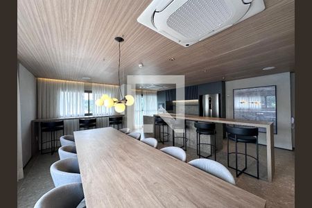 Studio à venda com 25m², 1 quarto e sem vagaSalão Gourmet