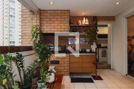 Varanda da Sala de apartamento à venda com 3 quartos, 163m² em Vila Andrade, São Paulo