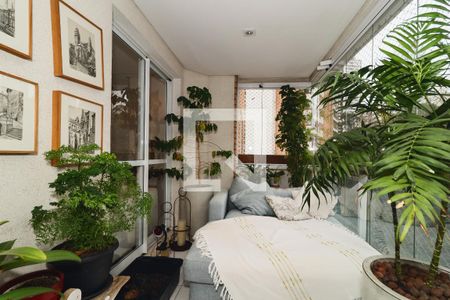 Varanda da Sala de apartamento à venda com 3 quartos, 163m² em Vila Andrade, São Paulo