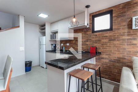 Cozinha de apartamento para alugar com 1 quarto, 68m² em Vila Nova Conceição, São Paulo