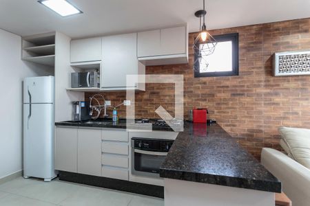 Cozinha de apartamento para alugar com 1 quarto, 68m² em Vila Nova Conceição, São Paulo