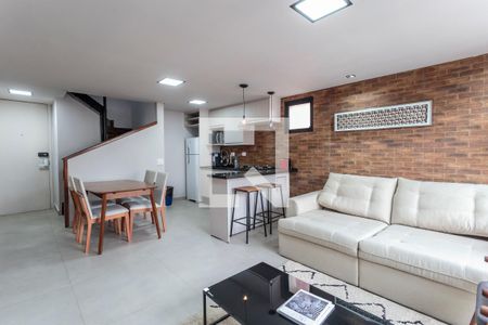 Apartamento para alugar com 68m², 1 quarto e 1 vaga Apartamento para alugar com 68m², 1 quarto e 1 vagaSala