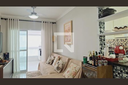 Sala de apartamento para alugar com 2 quartos, 80m² em Vila Caiçara, Praia Grande