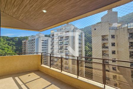 Varanda aa Sala de apartamento para alugar com 4 quartos, 158m² em Barra Funda, Guarujá