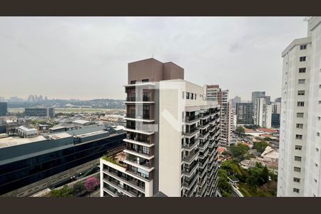 Studio para alugar com 27m², 1 quarto e sem vaga Studio para alugar com 27m², 1 quarto e sem vagaVista da sacada