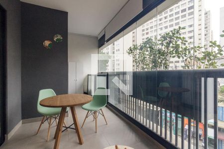 Studio à venda com 33m², 1 quarto e sem vagaVaranda