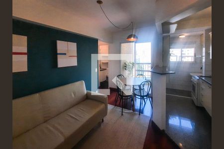 Sala de apartamento para alugar com 1 quarto, 39m² em Vila Nova Conceição, São Paulo