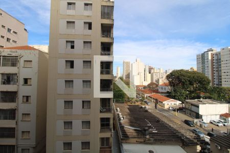 Vista da Sacada da Sala de apartamento para alugar com 1 quarto, 51m² em Centro, Campinas