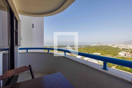 Varanda de apartamento à venda com 1 quarto, 63m² em Recreio dos Bandeirantes, Rio de Janeiro