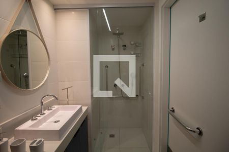 Studio para alugar com 29m², 1 quarto e sem vaga Studio para alugar com 29m², 1 quarto e sem vagaBanheiro da Suíte