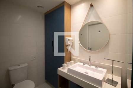 Studio para alugar com 29m², 1 quarto e sem vaga Studio para alugar com 29m², 1 quarto e sem vagaBanheiro da Suíte