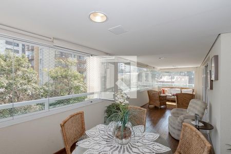 Varanda da Sala de apartamento à venda com 3 quartos, 206m² em Campo Belo, São Paulo