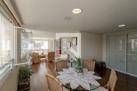 Varanda da Sala de apartamento à venda com 3 quartos, 206m² em Campo Belo, São Paulo