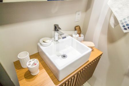 Apartamento para alugar com 109m², 2 quartos e 1 vagaDetalhe do banheiro