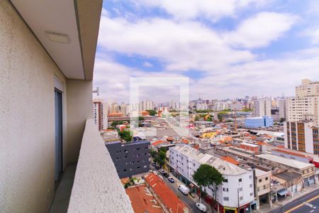 Varanda da Sala/Quarto de apartamento à venda com 1 quarto, 31m² em Mooca, São Paulo