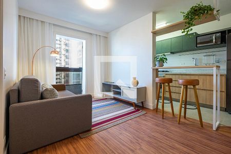 Sala de apartamento para alugar com 1 quarto, 42m² em Pinheiros, São Paulo