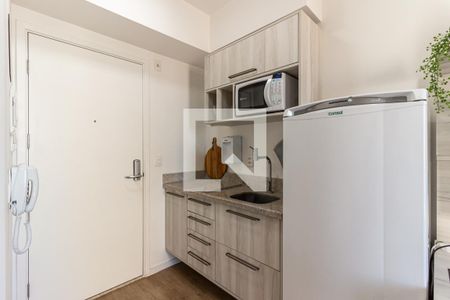 Cozinha de kitnet/studio para alugar com 1 quarto, 22m² em Centro Histórico de São Paulo, São Paulo