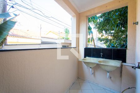 Área de serviço de casa para alugar com 3 quartos, 140m² em Vila Alzira, Santo André