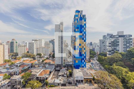 Vista da Varanda de kitnet/studio para alugar com 1 quarto, 22m² em Cerqueira César, São Paulo