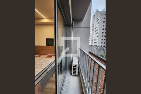 Varanda Studio de apartamento à venda com 1 quarto, 25m² em Vila Nova Conceição, São Paulo