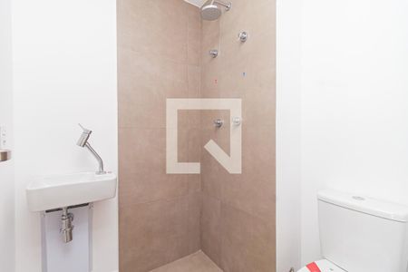 Banheiro de kitnet/studio à venda com 1 quarto, 24m² em Bela Vista, São Paulo