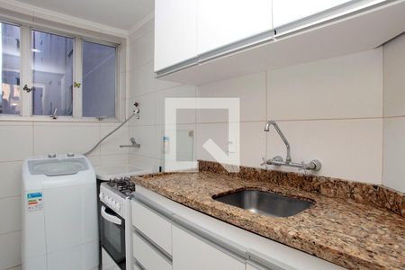 Cozinha + Área de Serviço de apartamento à venda com 1 quarto, 41m² em Centro Histórico, Porto Alegre